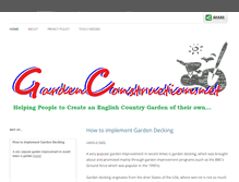 Tablet Screenshot of gardenconstruction.net